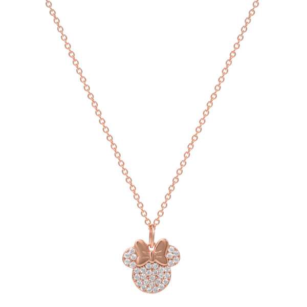 Collier Disney - MINNIE - Rose Gold - en Laiton Plaqué Argent – Image 3