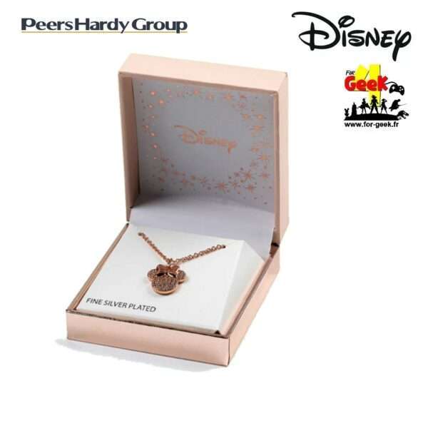 Collier Disney - MINNIE - Rose Gold - en Laiton Plaqué Argent