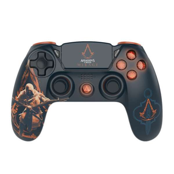 Assassin's Creed Mirage - Manette Sans Fil PS4 - Prise Jack - Boutons Lumineux - Silhouette