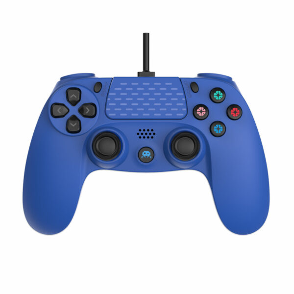 Manette Filaire Bleue pour PS4 avec Câble 3M avec prise Jack – Image 2