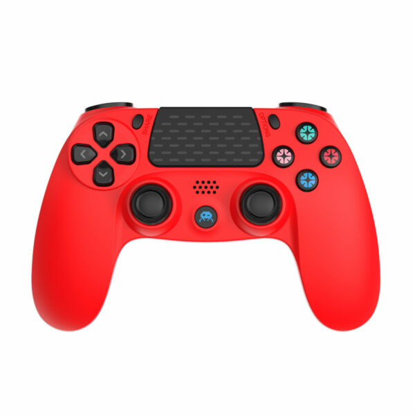 Manette Sans Fil Rouge pour PS4 Avec Prise Jack pour casque – Image 2