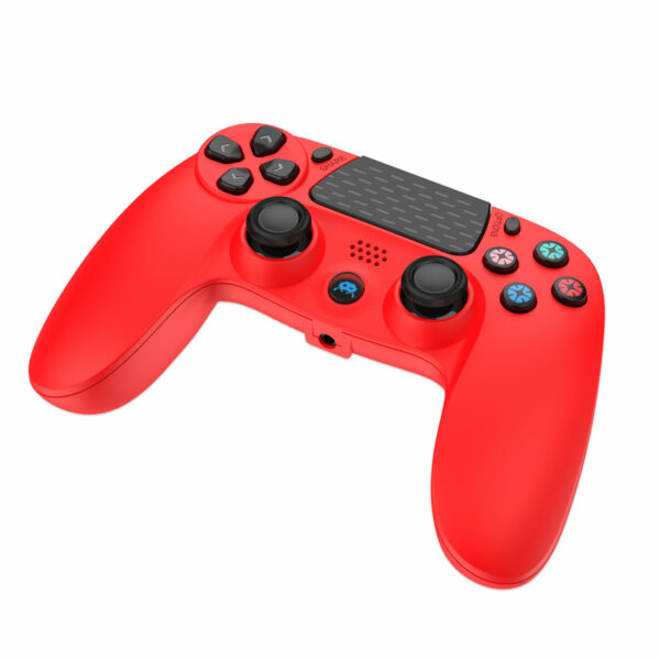 Manette Sans Fil Rouge pour PS4 Avec Prise Jack pour casque – Image 3