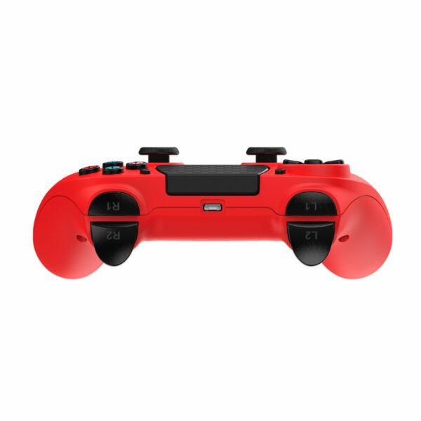 Manette Sans Fil Rouge pour PS4 Avec Prise Jack pour casque – Image 5