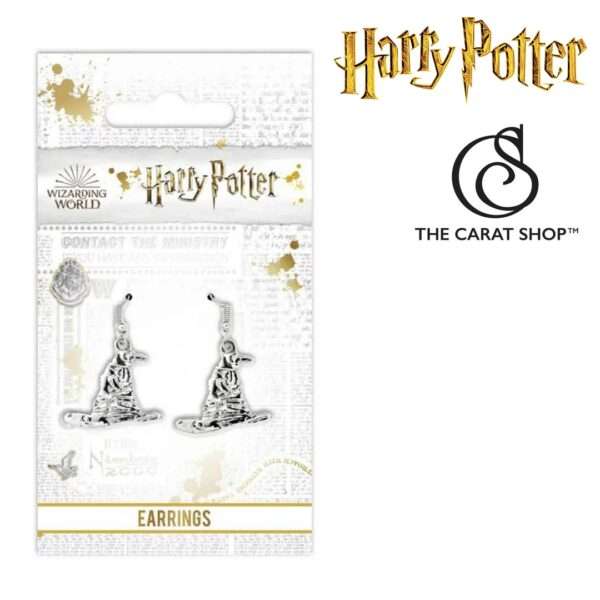 Boucles d'oreilles Pendantes - HARRY POTTER - Choixpeau Plaqué Argent