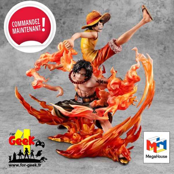 ONE PIECE - Luffy & Ace "Bond between brothers" -Statuette 25cm