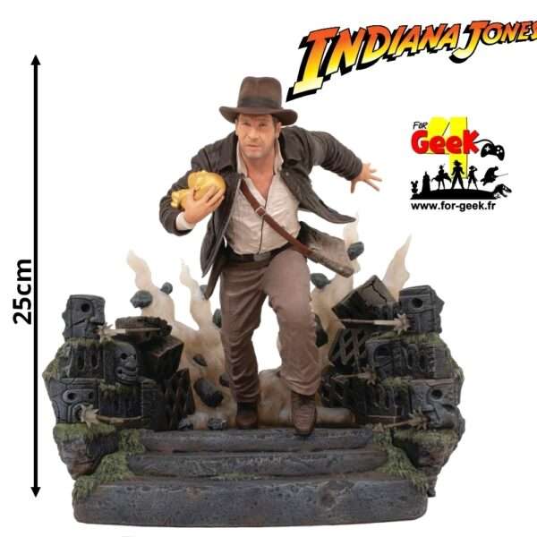 Figurine - INDIANA JONES - Echappe avec Idole - 25cm