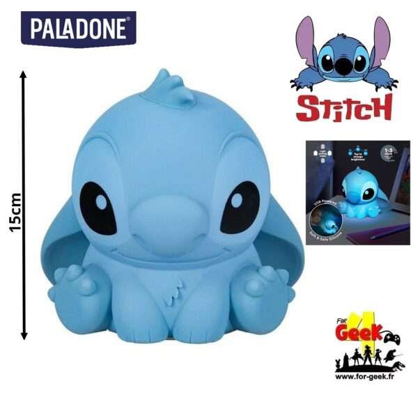 Lampe DISNEY STITCH - en Silicone - Rechargeable 15cm