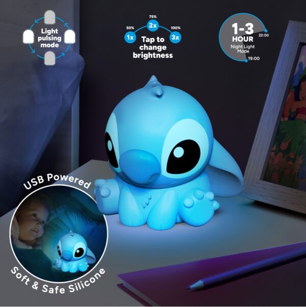 Lampe DISNEY STITCH - en Silicone - Rechargeable 15cm – Image 3