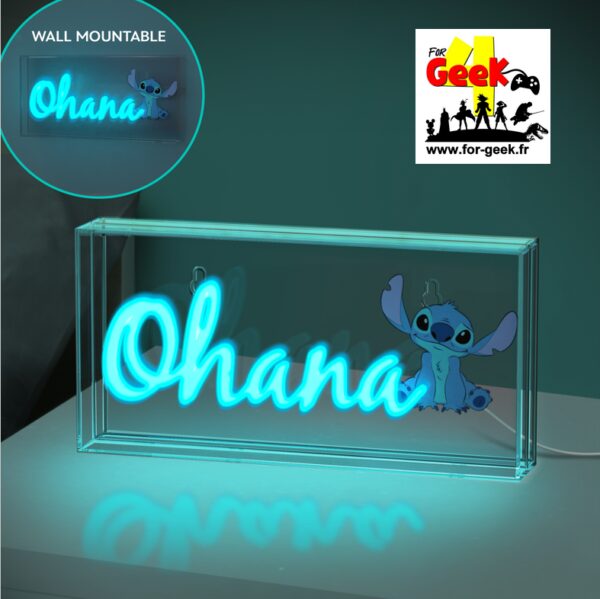 LILO & STITCH - Ohana - Lampe Led Neon 15.5x30.5cm