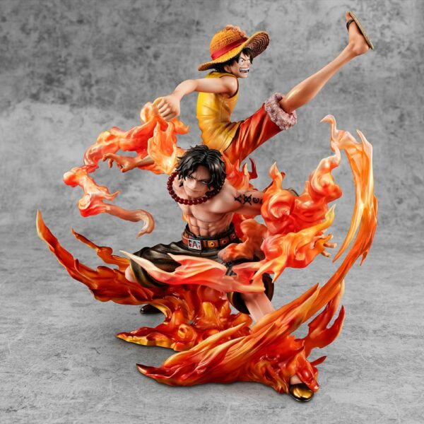 ONE PIECE - Luffy & Ace "Bond between brothers" -Statuette 25cm – Image 2