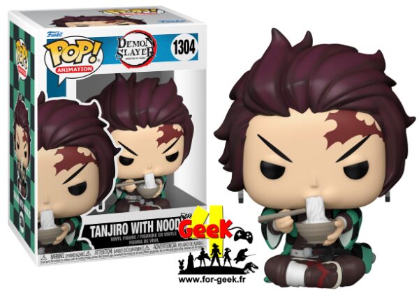 Figurine - DEMON SLAYER - POP N° 1304 - Tanjiro avec nouilles