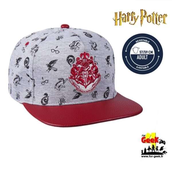 Casquette Harry Potter - Visière Plate Logo Hogwats