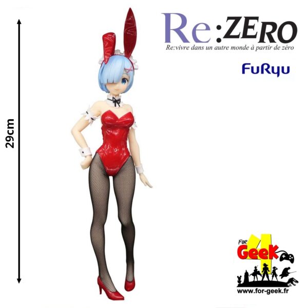 Figurine RE:ZERO - Rem "Couleur Rouge" - BiCute Bunnies 29cm