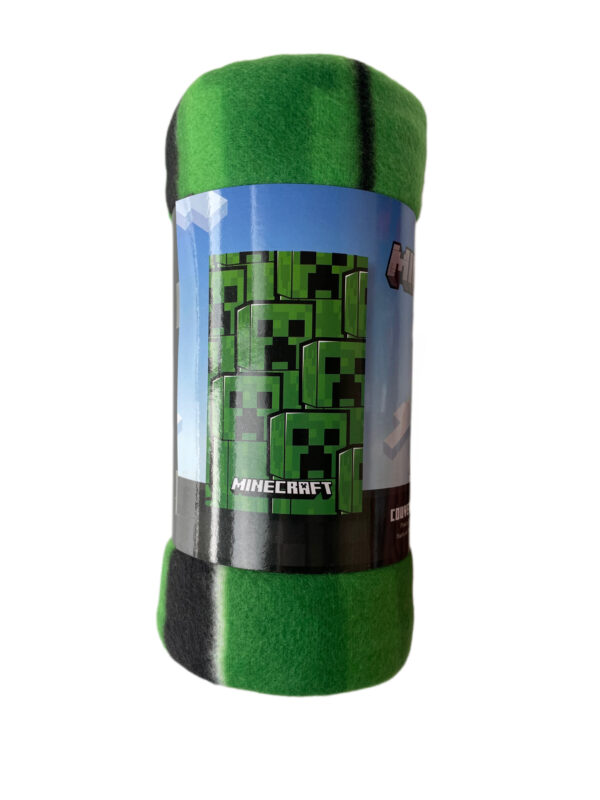 Plaid en polaire Minecraft – Creeper- 100x140cm – Image 2