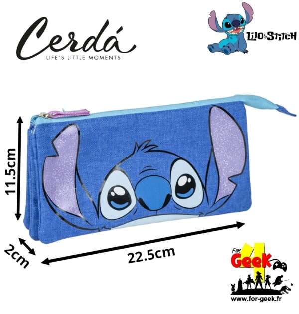 Trousse Triple DISNEY STITCH - Cute