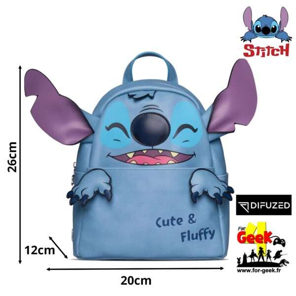 Sac à Dos STITCH - Cute & Fluffy - Novelty destock