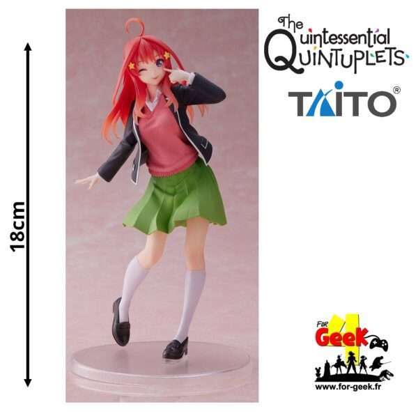 Figurine QUINTESSENTIAL QUINTUPLETS –  Itsuki Nakano Uniform Ver. Renewal Edition 18 Cm