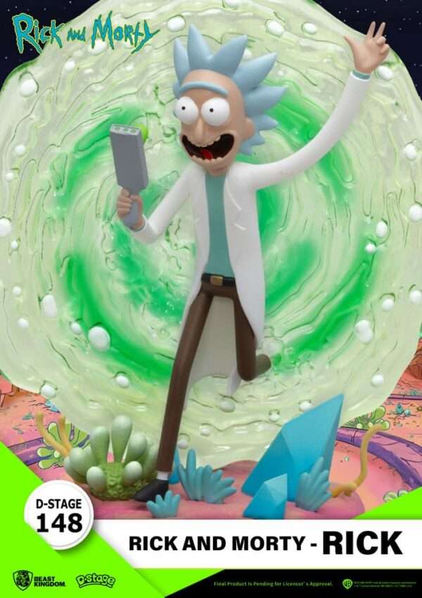 Figurine RICK & MORTY - Rick - Diorama D-Stage 14cm Destock – Image 6