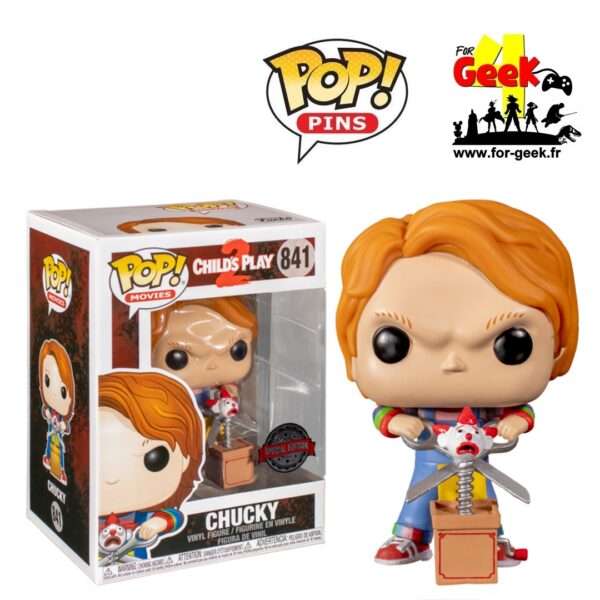 Figurine Pop N° 841 - Chucky w/ Buddy & Ciseaux géants NBX