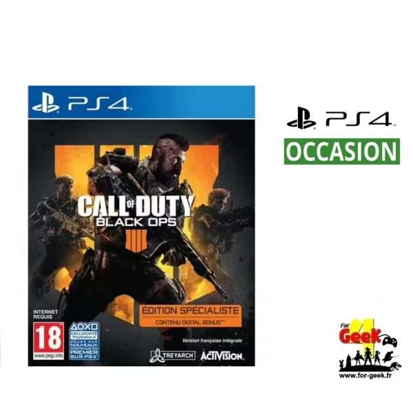 Jeu PS4 - Call Of Duty Black Ops IIII - VF Occasion