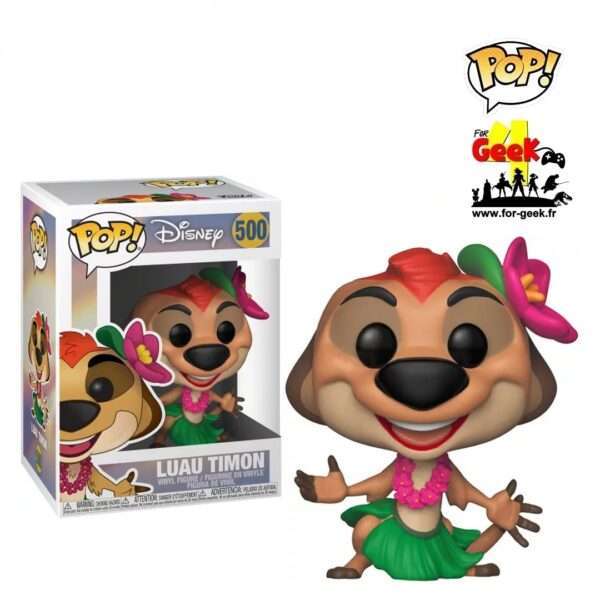 Figurine - POP N° 500 - Luau Timon - DISNEY - Le Roi Lion