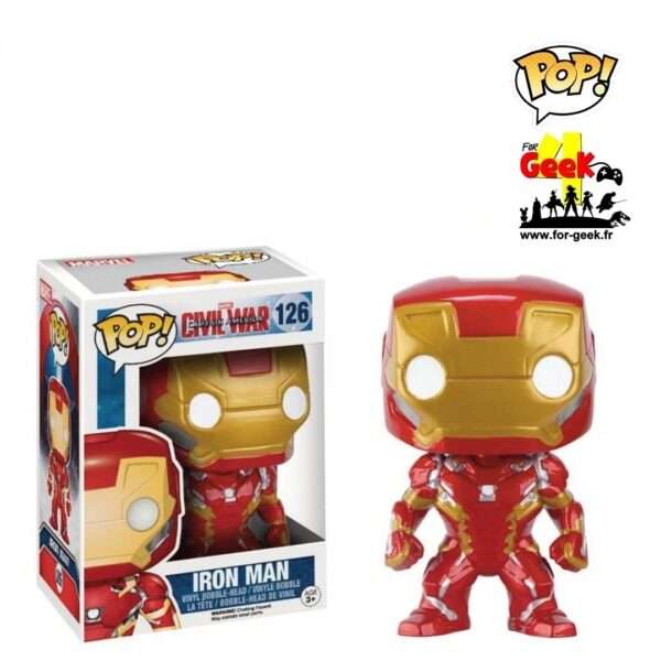 Figurine - MARVEL - POP N° 126 - Iron Man