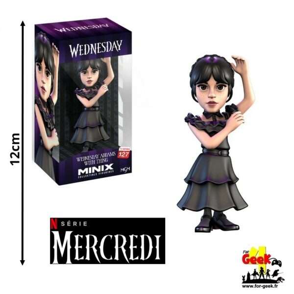 Figurine MERCREDI - Mercredi Addams en robe de bal - 12cm NBX