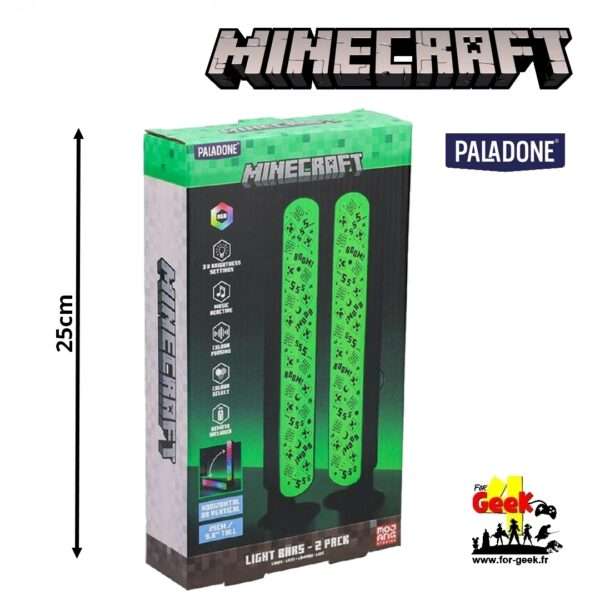 Set de 2 Barres Lumineuses MINECRAFT - Creeper