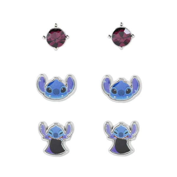 Set de 3 Paires de Clous d'Oreillles - DISNEY STITCH – Image 2