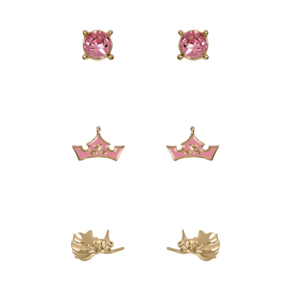 Set 3 Paires de Clous d'Oreilles - Disney Princesse – Image 2