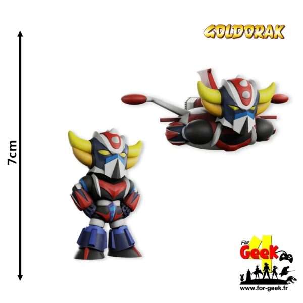 Pack 2 figurines - GOLDORAK debout & Soucoupe -7cm