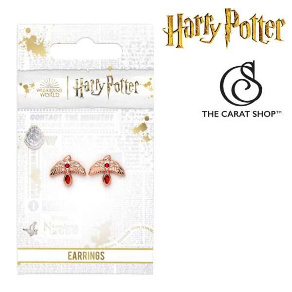 Boucles d'Oreilles - HARRY POTTER - Phénix Rose Gold