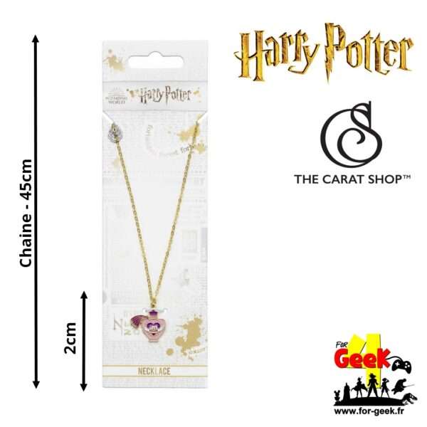 Collier HARRY POTTER - Love Potion - Plaqué Or 45cm