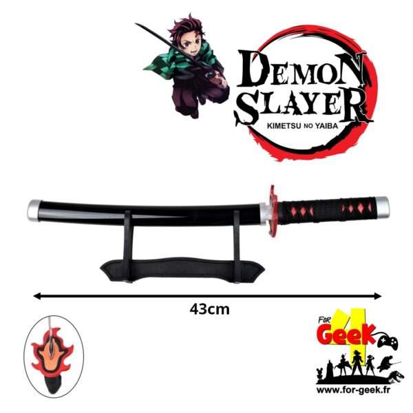 Mini Katana + support - DEMON SLAYER -  Tanjiro Kamado V2