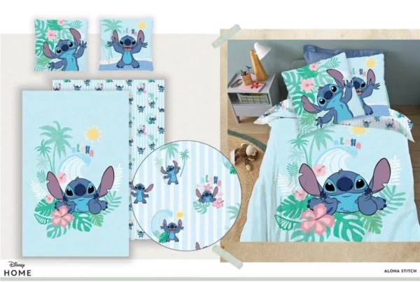 Parure de lit 140x200cm - DISNEY -  Aloha Stitch – Image 2