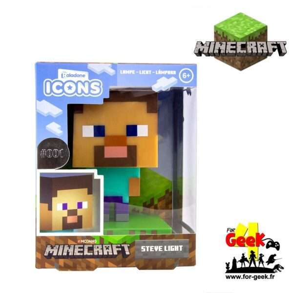 Lampe MINECRAFT - Steve - Icon 10cm