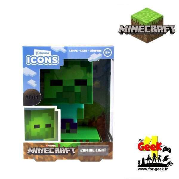 Lampe MINECRAFT - Zombie - Icon 10cm