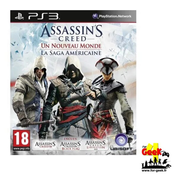 Jeu PS3 - Compilation Assassin's Creed Saga Américaine - (SANS NOTICE) OCCASION