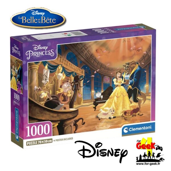 Puzzle 1000P DISNEY - La Belle et la Bête -