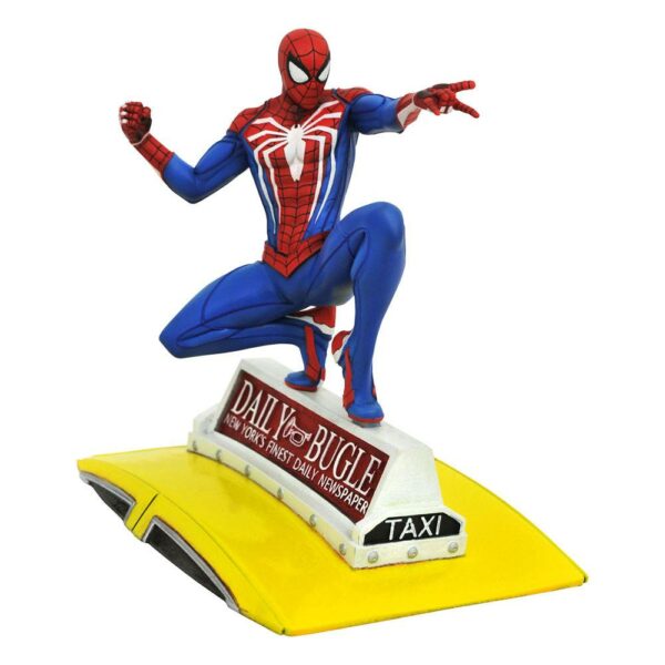 Figurine MARVEL - Spider-man sur taxi - 23cm