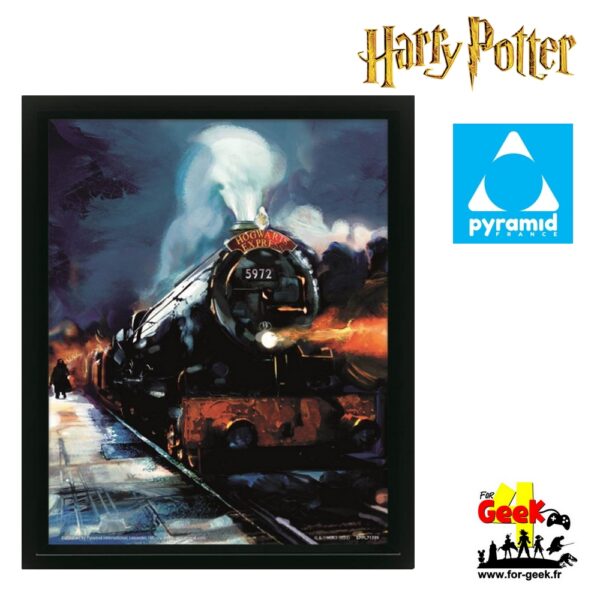 Cadre HARRY POTTER - Poudlard Express - Poster lenticulaire 3D 29x24x4cm