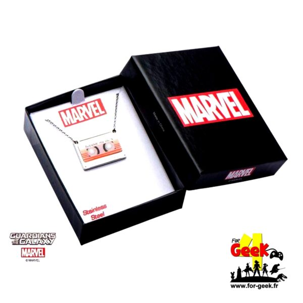 Collier Pendentif  MARVEL - LES GARDIENS DE LA GALAXIE - Cassette Awesome Mix