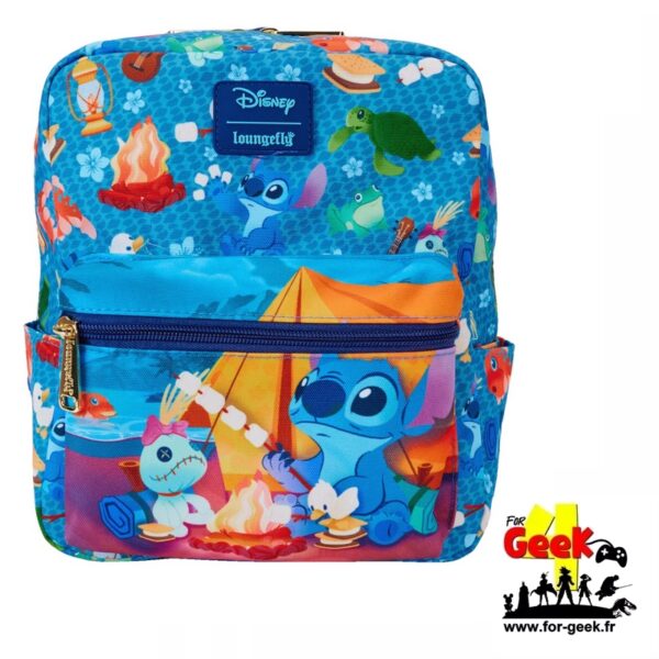 Sac à Dos en Nylon LoungeFly DISNEY - LILO & STITCH - Camping Cuties