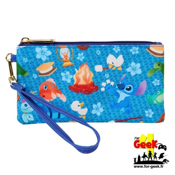 Pochette Nylon Loungefly - DISNEY Stitch - Camping Cuties