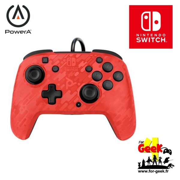 Manette Filaire Rouge pour Switch