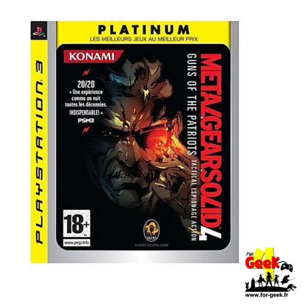 Jeu PS3 - Metal Gear Solid 4 : Guns of the Patriots (Platinium) OCCASION