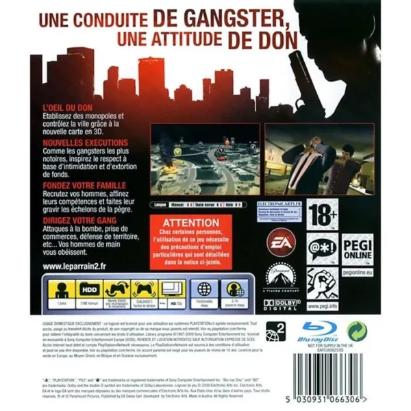 Jeu PS3 - LE PARRAIN 2 - OCCASION – Image 2