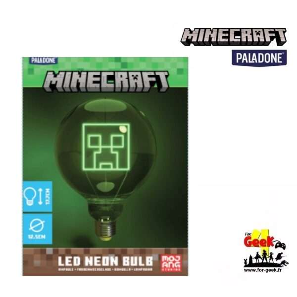 Ampoule MINECRAFT - Creeper -  Néon LED