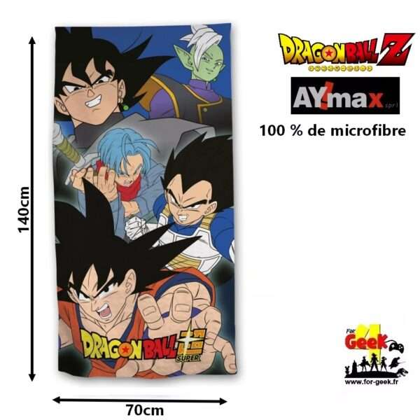 Serviette DBZ - Goku Vegeta Trunks - 70x140cm