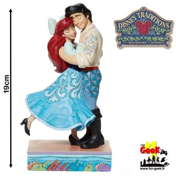 Figurine Disney Traditions - Ariel Et Eric Love - 19cm